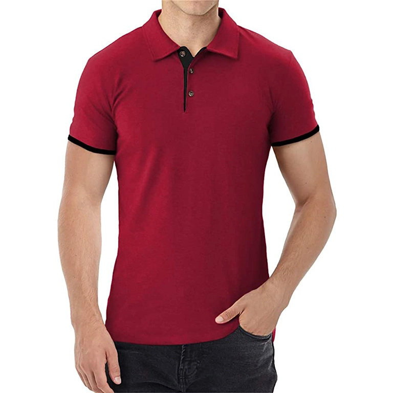 Men’s Short Sleeve Polo Shirts Casual Slim Fit Basic Designed Cotton Shirts
